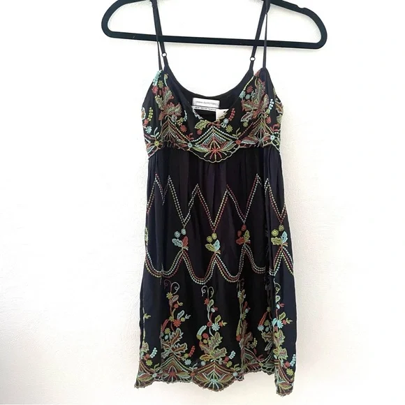 Urban Outfitters Jamie Embroidered Babydoll Dress - Picture 1 of 14